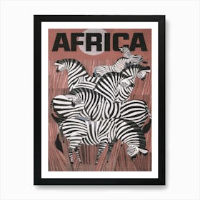 Africa Vintage Travel Poster Art Print