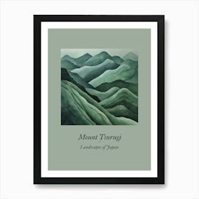 Landscapes Of Japan Mount Tsurugi 33 Art Print