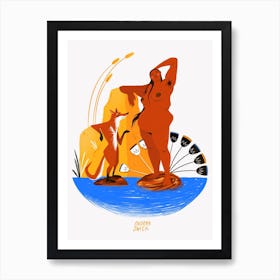 By The Water Art Print