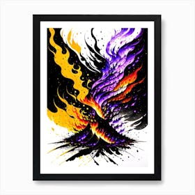 Lava Painting Art Print