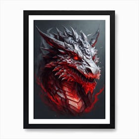 Dragon Head Print Art Print