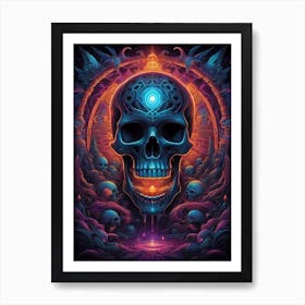 Skull Of The Gods Art Print