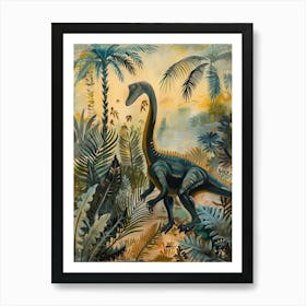 Dinosaur Impressionist Inspired Painting 1 Art Print