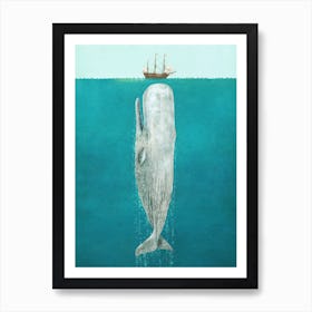 The Great White Whale Art Print