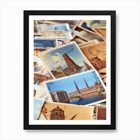 Postage Stamps 2 Art Print