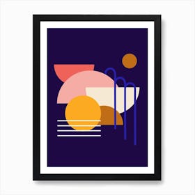 Rain On The Sunny Night Art Print