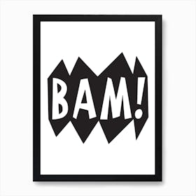 Bam Superhero Art Print