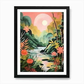 Jungle Abstract Minimalist 7 Art Print