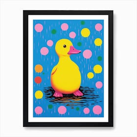 Duckling & Dots Circle 1 Art Print