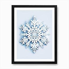 Frozen, Snowflakes, Marker Art 2 Art Print