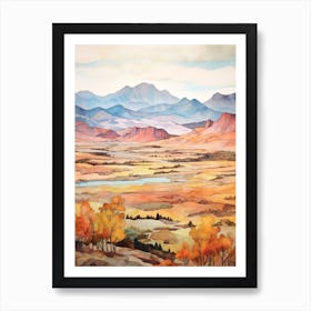 Autumn National Park Painting Rocky Mountain National Park Colorado Usa 3 Art Print