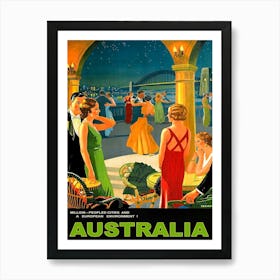 Romantic Evenings In Australia Art Print