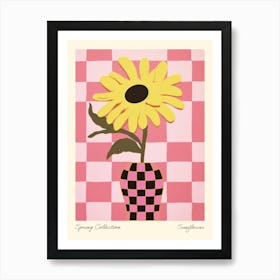 Spring Collection Sunflower Flower Vase 3 Art Print