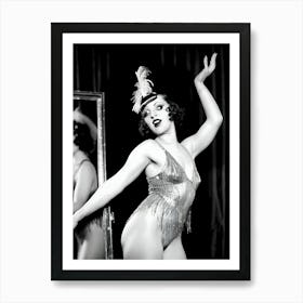 1920's Burlesque Dancer ~Reimagined 108 Art Print