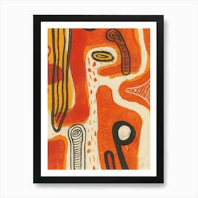 Aboriginal Painting Art Print