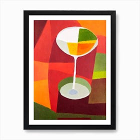 Dark And Stormy Paul Klee Inspired Abstract Cocktail Poster Art Print