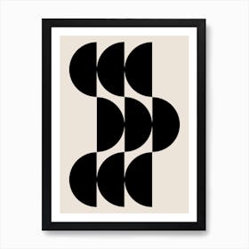 Mid Century Abstract Shapes Art Print