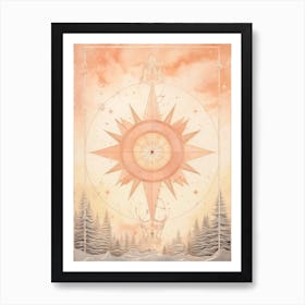 Celestial Geometric Illustration 6 Art Print