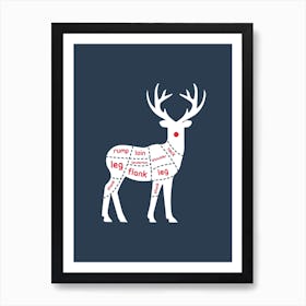 Reindeer Meat Art Print