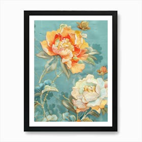 Chinese Peonies 4 Art Print