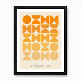 Orange Bauhaus 1923 Art Print