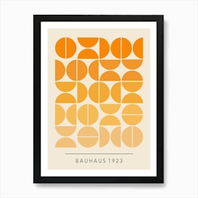 Orange Bauhaus 1923 Art Print