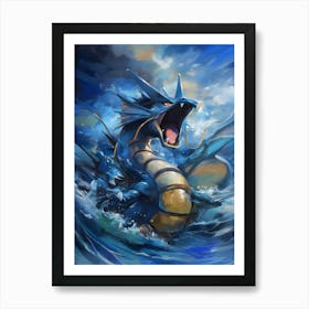 Gyarados Pokemon Anime Manga Japan Poster 1 Art Print