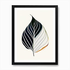 Hosta Leaf Abstract 3 Art Print