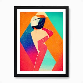 Retro Daft Punk Poster Art Print