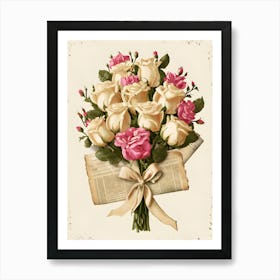 Vintage Roses Art Print