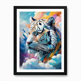 Abstract Tiger Art Print