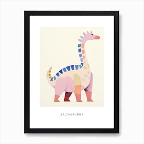 Nursery Dinosaur Art Saltasaurus 3 Poster Art Print