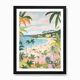 Carlisle Bay Beach, Barbados, Matisse And Rousseau Style 3 Art Print