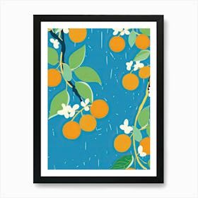 Orange Illustration 4 Art Print