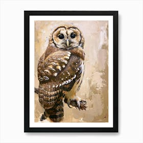 Spotted Owl Painting 2 Art Print