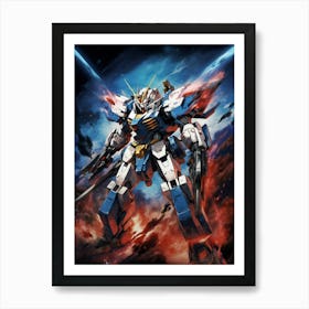 Gundam Robot 1 Art Print