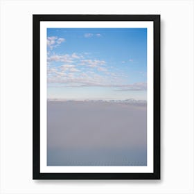 White Sands New Mexico Hiker on Film Art Print