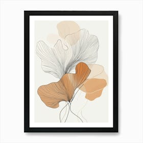 Ginkgo Leaves 7 Art Print