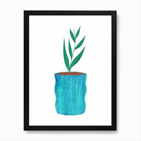 Plant In A Pot 5 Art Print