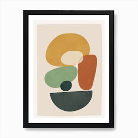 Colorful Abstract Shapes 2 Art Print