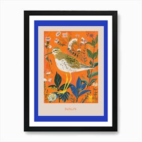 Spring Birds Poster Dunlin 1 Art Print