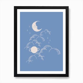Blue Celestial Art Print