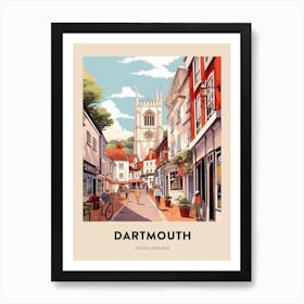 Devon Vintage Travel Poster Dartmouth Art Print