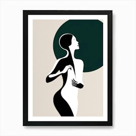 Silhouette Of A Woman 2 Art Print