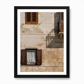 Rustic Italian Windows Art Print