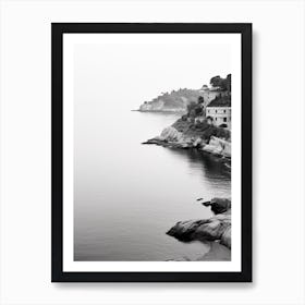 Lerici, Italy, Black And White Photography 2 Art Print
