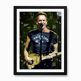 Art Of Sting Art Print