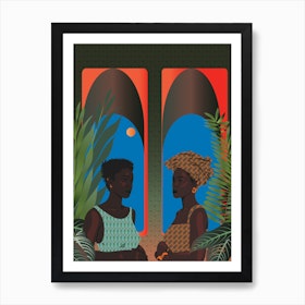 Twin Flame, Portraits of Black Women Art Print