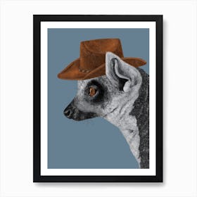 Felix The Cowboy Lemur 1 Art Print