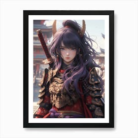 Samurai Girl 11 Art Print